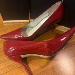 BCBGirls Red Striped Heels